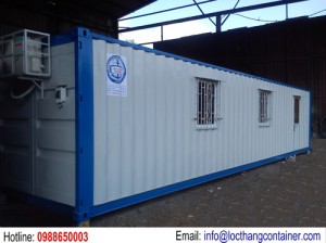 Container Văn Phòng 40 Feet Toilet Lắp Giường Tầng